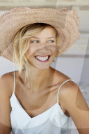 Young Woman with Strawhat