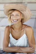 Young Woman with Strawhat