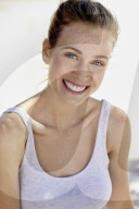 Portrait of a young Woman with Freckles
