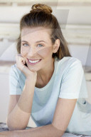 Portrait of a young Woman with Freckles