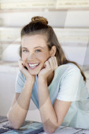 Portrait of a young Woman with Freckles