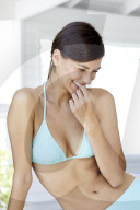 Beautiful woman relaxing in bikini 