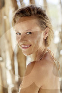 Portrait of a woman in warm light