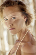 Portrait of a woman in warm light