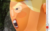 NEWS - Riesen Trump Baby schwebt über London