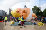 NEWS - Riesen Trump Baby schwebt über London