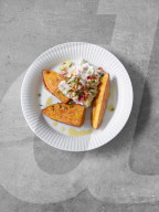 Ofen-Süßkartoffeln, Sweet Potatoes with Curd