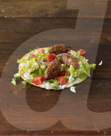 Köfte mit Salat, Kofta with Salad