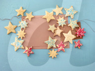 Gewürzsterne, Spicey star-shaped Cookies with Christmas Stollen Flavour