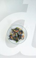 Miesmuscheln asiatisch, Asian Style Mussels 