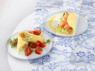 Gurken-Lachs-Wrap, Cucumber Salmon Wrap 