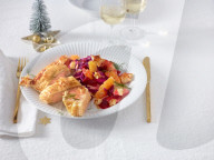 Lachs im Blätterteig, Salmon with Puff Pastry 