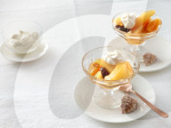 Rumbirnen mit Backobst, Pears with Rum and dried Fuits