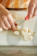 Step, Zürcher Geschnetzeltes, Step, Zurich ragout, Cutting Mushrooms