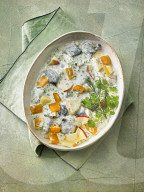 Herings-Kürbis-Salat mit Ingwer, Herring Pumpkin Salad with Ginger