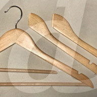 Step Lamp made of coat hanger