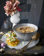 Cremige Pilzsuppe, Creamy mushroom soup