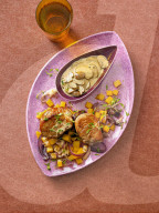 Pork medallions with turnips