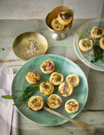 Schinken-Salbei-Quiches, Ham and Sage Quiches