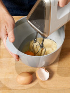 Step 3, Churros, Blenderize in Eggs 