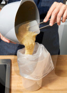 Step 4, Churros, Adding Dough to Icing Bag