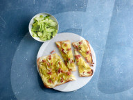 Kartoffel-Flammkuchen, Potato Tarte Flambée 
