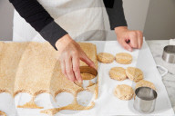 Step 1, Cassata-Rolle, Step 1, Cassata Roll, Cutting out