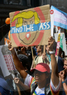 NEWS - "Bring the Noise March": Trump Protest in London
