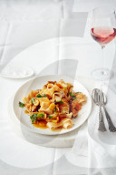 Entenragout mit Pappardelle, Duck Ragout with Pappardelle 