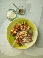 Gnocchi mit Pilz-Bolognese, Gnocchi with vegetarian Mushroom Bolognese