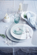 Tischdeko Weihnachtsmenü, Table decoration Christmas Menu