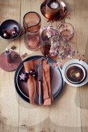 Tischdeko Weihnachtsmenü, Table decoration Christmas Menu