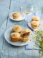 Mini-Pies mit Curryhack, Mini Pies with minced Meat