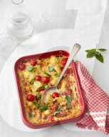 Gnocchi-Auflauf mit Kirschtomaten, Gnocchi casserole with cherry tomatoes