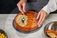 Step Ananas-Maulwurf Torte, Step Pineapple Pie