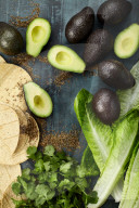 Zutaten Tacos mit knusprigen Garnelen, Ingredient Tacos with crunchy prawn