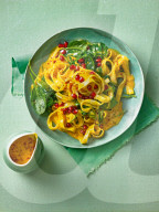 Tagliatelle mit Karottensauce, Tagliatelle with Carrot Sauce