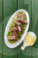 Bohnen-Tabouleh mit Lamm, Green Beans Tabouleh with Lamb