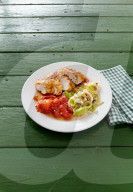 Überbackene Hähnchenbrust, Scalloped Chicken Breast