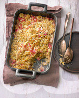 Rhabarber-Crumble, Rhubarb crumble