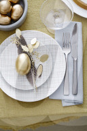 Golden easter decoration