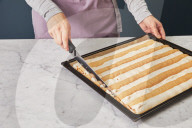 Step Kardinalschnitten, Step Baiser and biscuit cake
