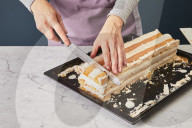 Step Kardinalschnitten, Step Baiser and biscuit cake
