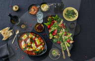 Orientalische Mezze-Tafel, Oriental mezze