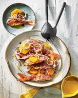 Marinierte Rotbarbenfilets, Marinated Red Mullet Filets