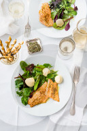 Saibling mit Fenchel-Mousse, Char with fennel mousse