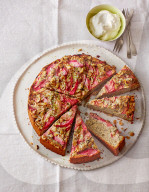Rhabarber-Mohn-Kuchen, Rhubarb and poppy seed cake