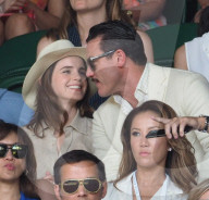 PEOPLE - Emmy Watsoon schaut mit Luke Evans den Wimbledon Final