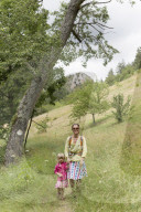 Mother and Daughter hiking together