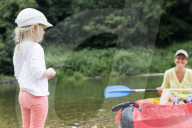 Mother and Daughter enjoying Leisure Time together 